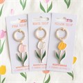 White Tulip Keyring
