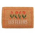 Natural Les Fleurs Tulip Doormat