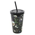 Venom & Vines Print Tumbler with Straw