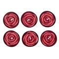 Pack of 6 Rose Shaped Tealights