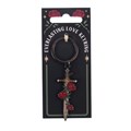 Rose and Sword Keyring