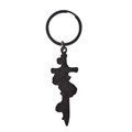 Rose and Sword Keyring