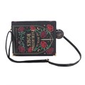 Gothic Rose Book Shaped Crossbody Bag