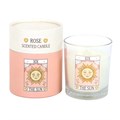 The Sun Vintage Tarot Rose Candle
