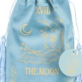 The Moon Vintage Tarot Velvet Drawstring Bag