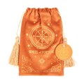 The Wheel of Fortune Vintage Tarot Velvet Drawstring Bag