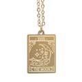 The Moon Vintage Tarot Necklace on Greeting Card
