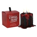 Vela pequeña con forma de pilar de sangre de vampiro