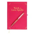 Book of Love Spells Journal with Rose Quartz Crystal Pen