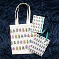 Beetle Print Polycotton Tote Bag