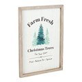 Farm Fresh Christmas Trees Framed Wall Art Print