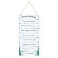 Winter Wonderland Checklist Hanging Sign