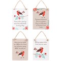 Garden Robin Mini Sentiment Sign