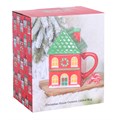 Rode kerstmok met deksel