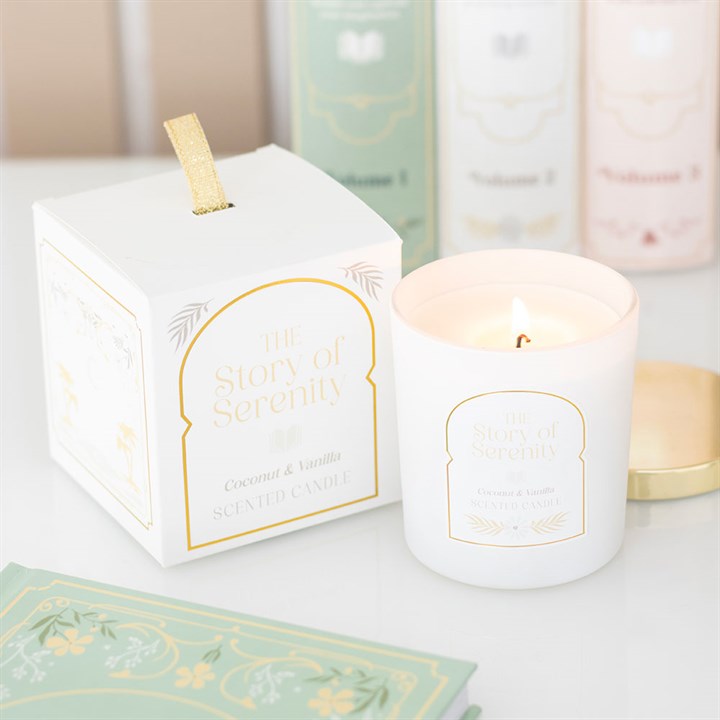 The Story of Serenity Coconut & Vanilla Candle