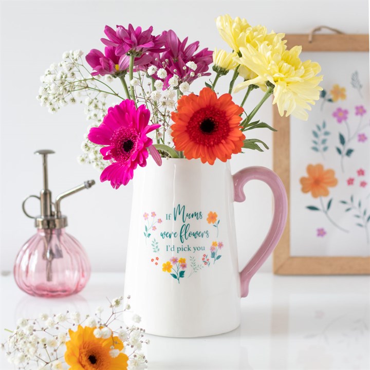 17cm If Mums Were Flowers Ceramic Flower Jug