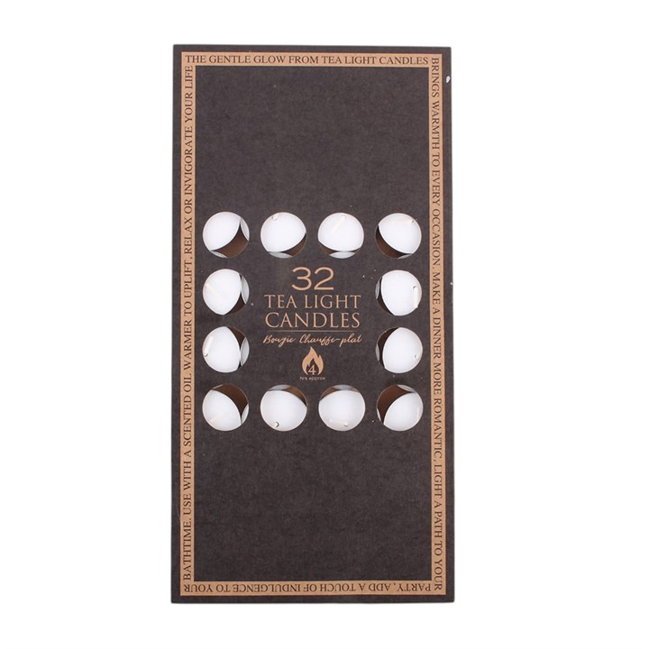 Pack of 32 4-Hour Tealights