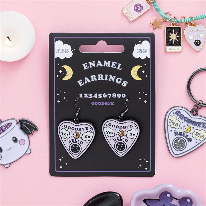 Pastel Talking Board Planchette Earrings