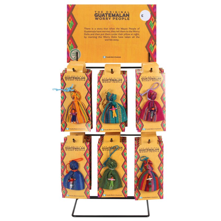 Display Of 36 Worry Dolls
