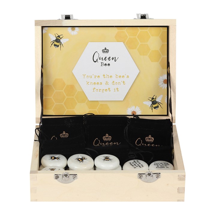Queen Bee Lucky Charm Sentiment Stone