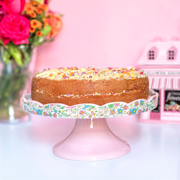 Floral Print Cake Stand