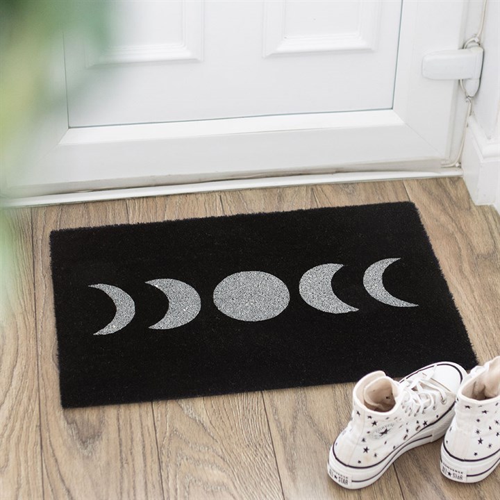 Black Moon Phase Doormat