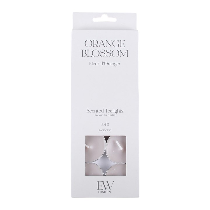 Pack of 10 Orange Blossom Scented Tealights