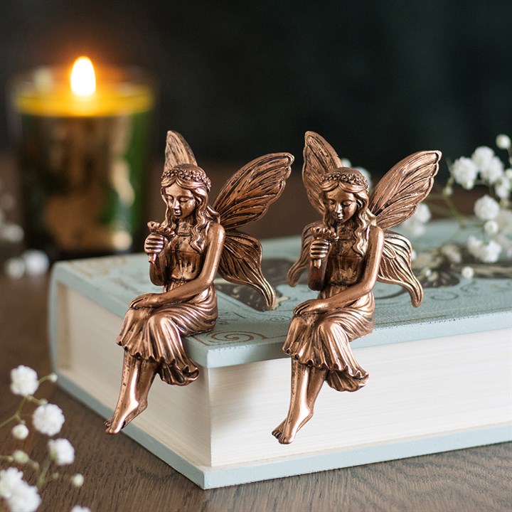 Set of 2 Fairy Shelf Sitter Ornaments