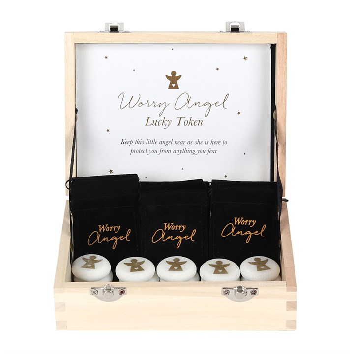 Worry Angel Lucky Token Sentiment Stone