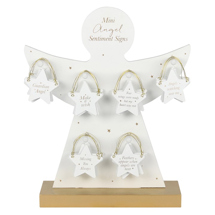 Mini Angel Sentiment Sign Display