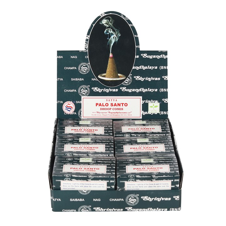 12 Packs of Palo Santo Dhoop Cones by Satya