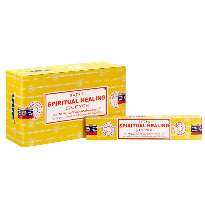 12 Packs of Spiritual Healing Incense Sticks by Satya