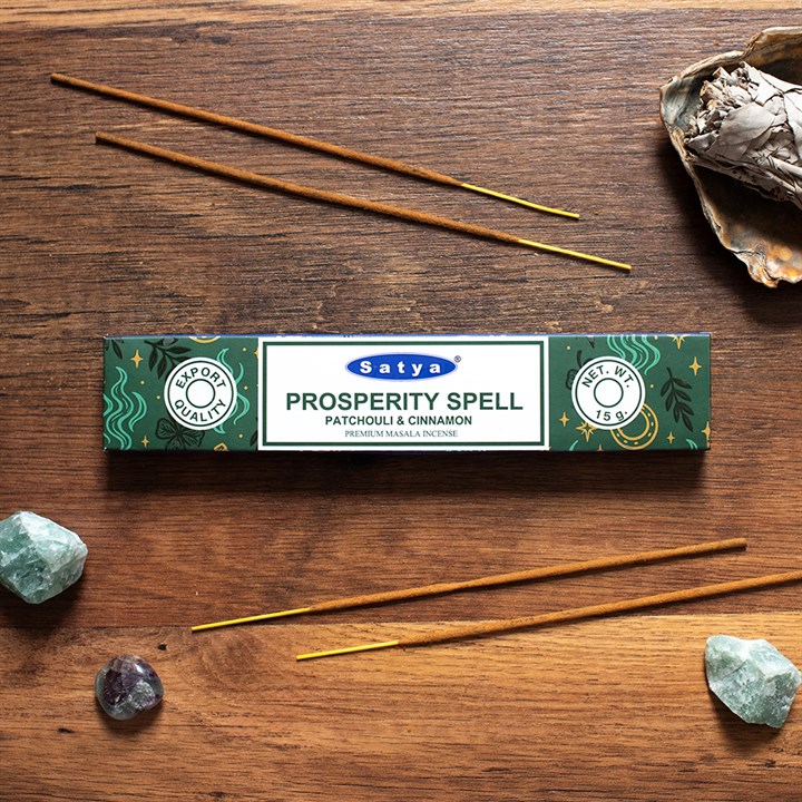 12 Packs of Prosperity Spell Incense Sticks by Satya