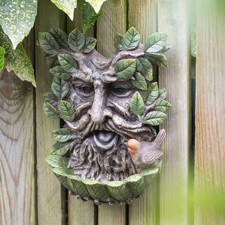 Green Man – fågelbad för väggmontering