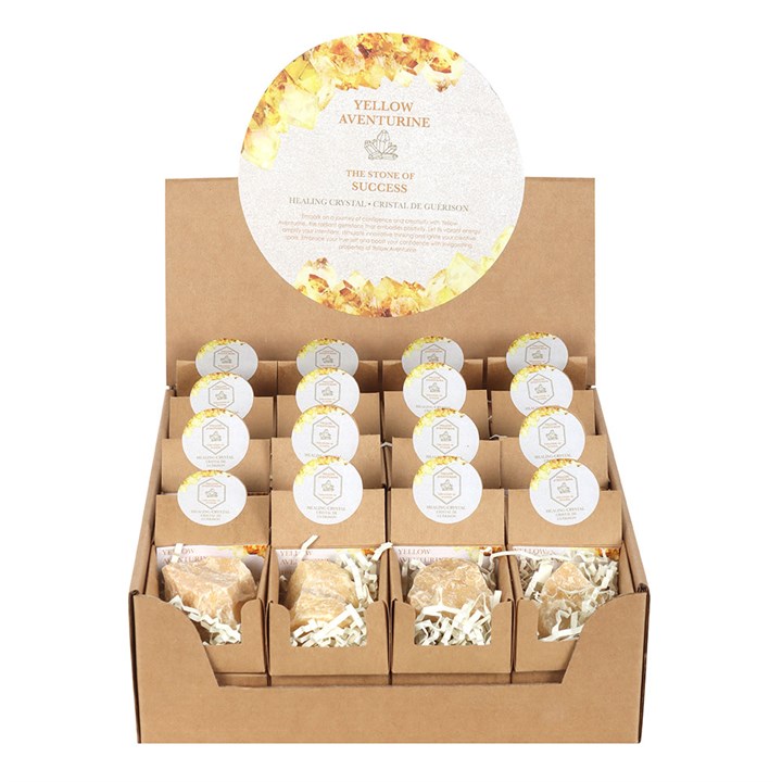 Rough Yellow Citrine Crystal in Gift Box
