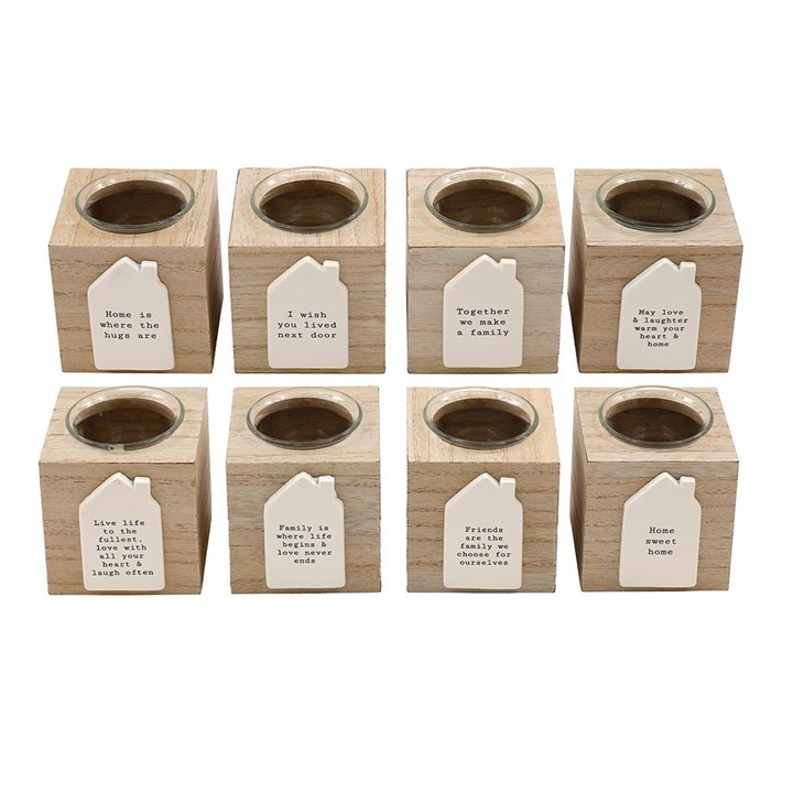 House Plaque Candle Holder