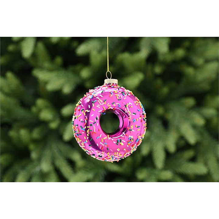 Glas-Hängedekoration „Sprinkle Donut“