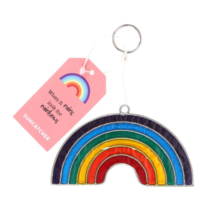 When It Rains Look For Rainbows Suncatcher