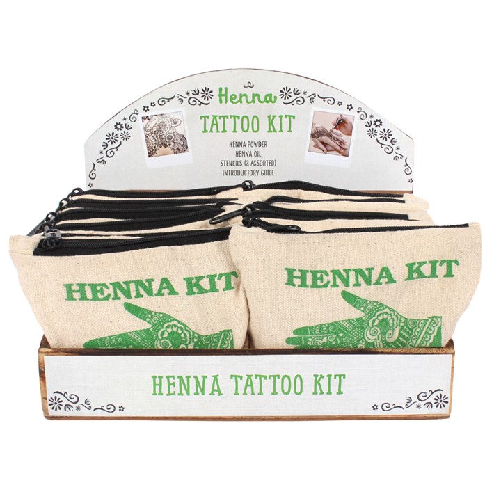 Set of 12 Festival Henna Tattoo Kits