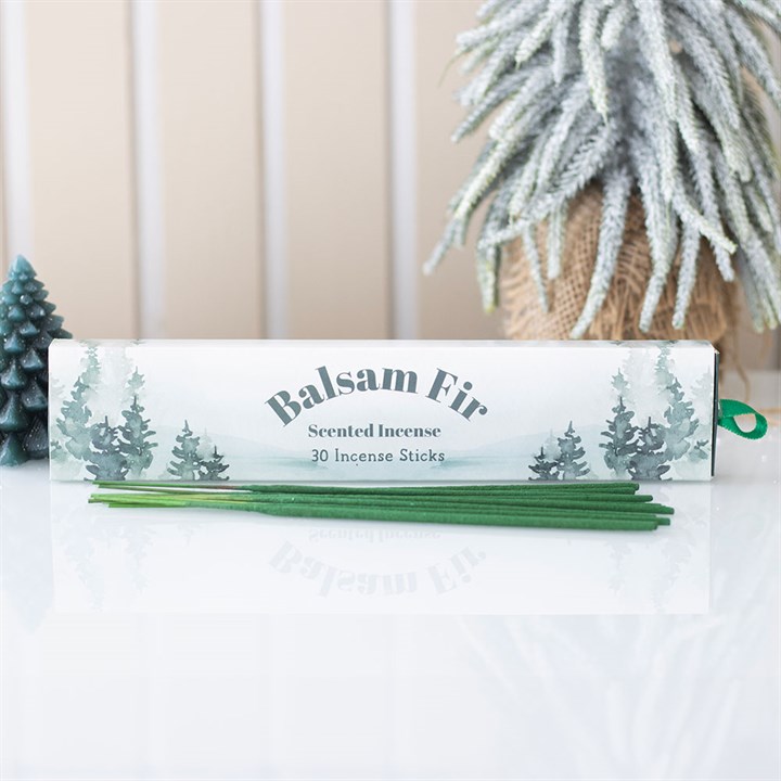 Set of 18 Balsam Fir Incense Stick Packs in Display