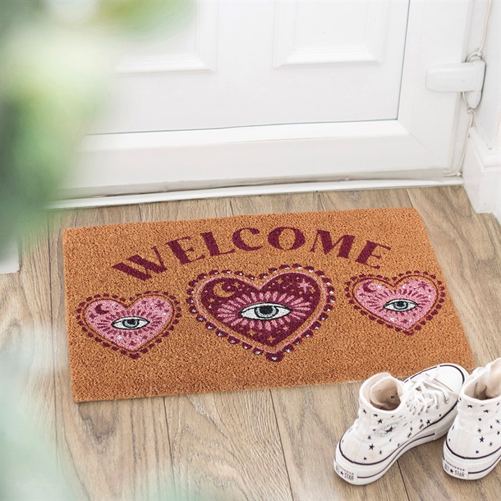 Sacred Sight Heart Welcome Doormat