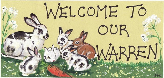 Welcome To Our Warren Smiley Sign