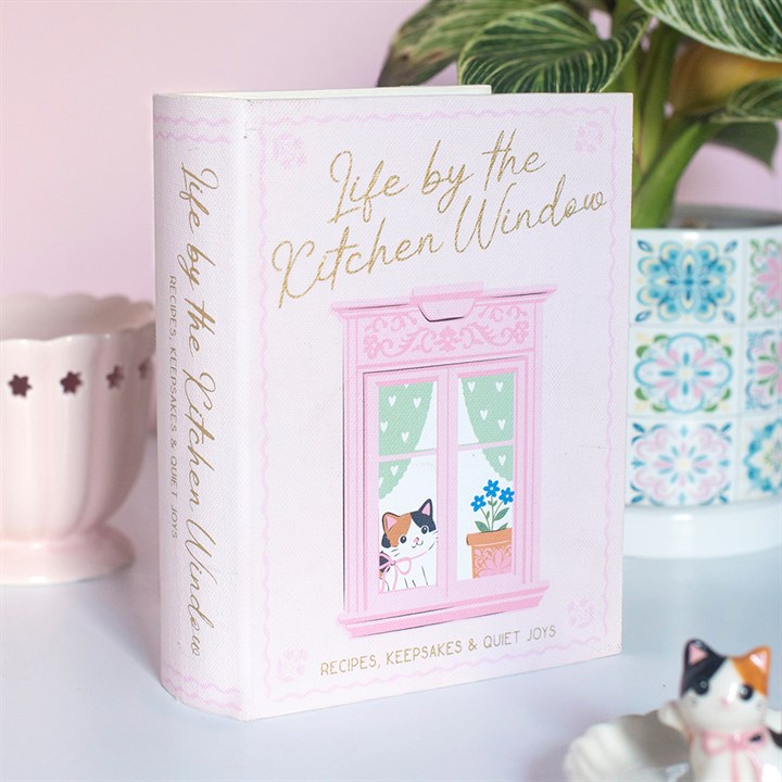 Window Cat Book Shaped Storage Box