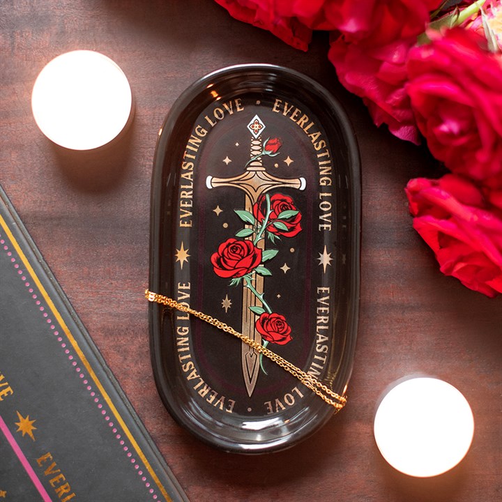 Rose and Sword Trinket Dish