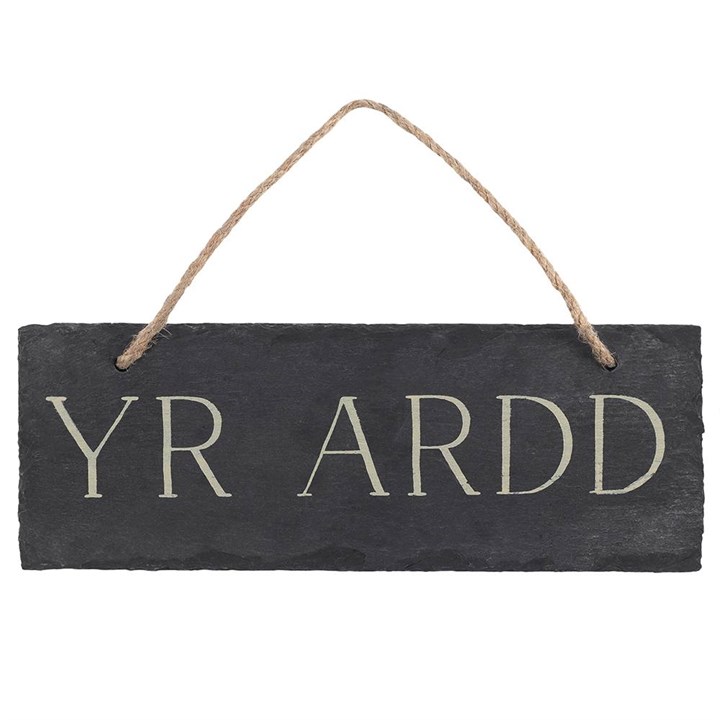 Placa de ardósia «Yr Ardd»