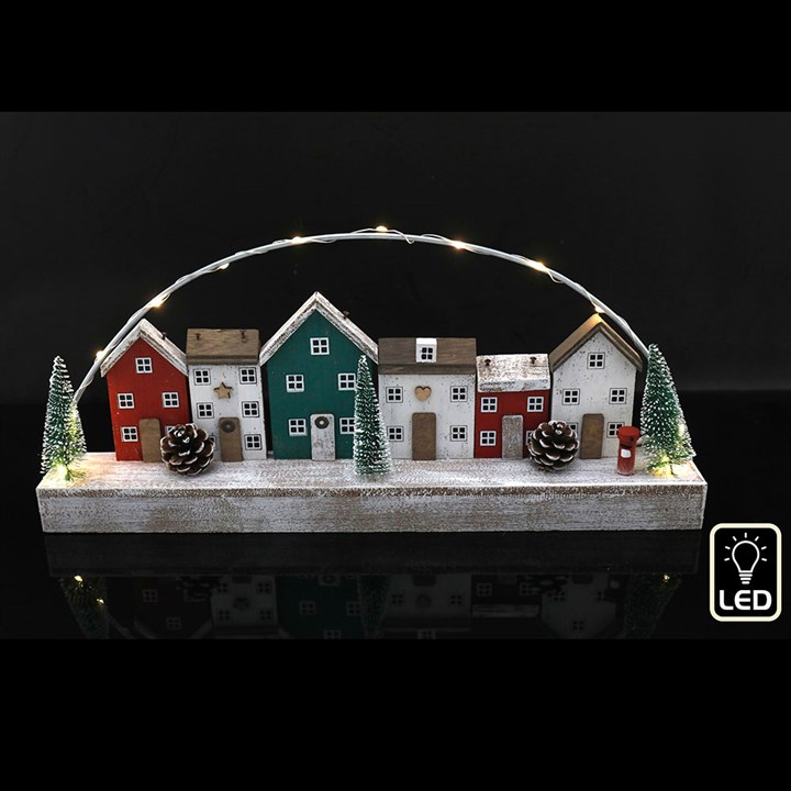 40cm Christmas House Decoration with LED Lights