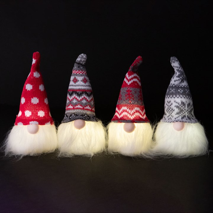 17x8cm LED Christmas Gonk Decoration