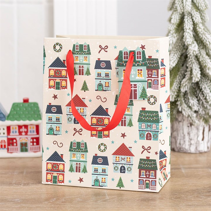 Kerstprint-cadeauzakje