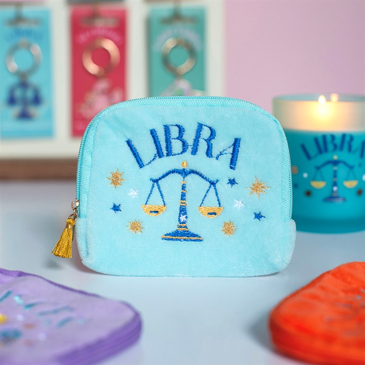 Zodiac Zest Libra Velvet Pouch