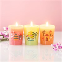 Trío de velas perfumadas «Aromas del mundo»